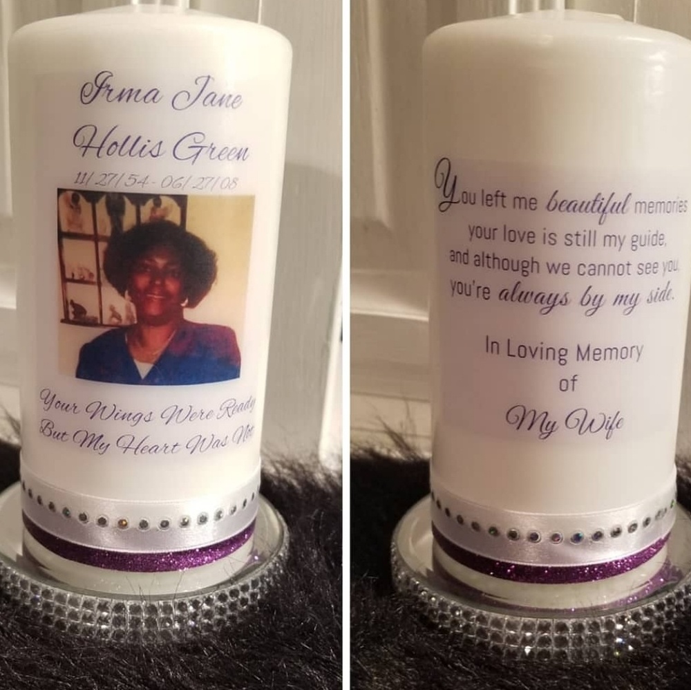 Personalized Memorial Candle